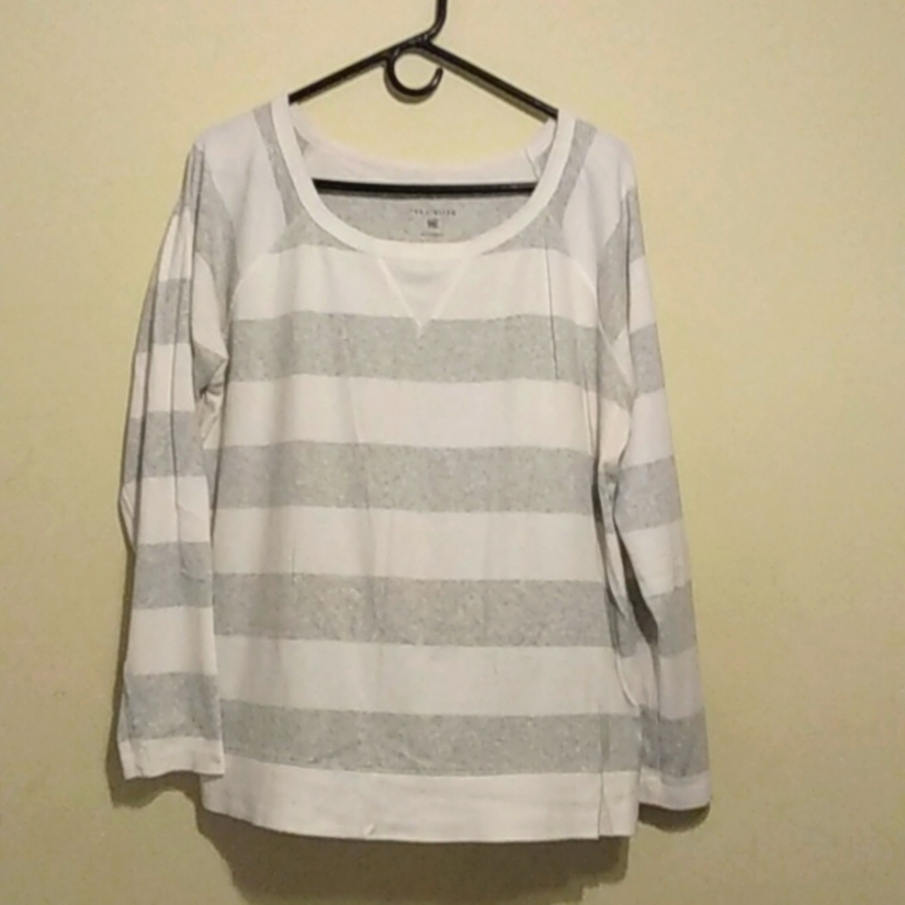 Limited cotton stripe jersey top